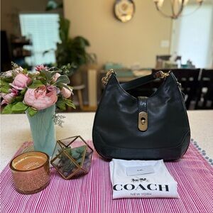 Coach Amber Hobo Exotic Mixed Croc in Ivy Green